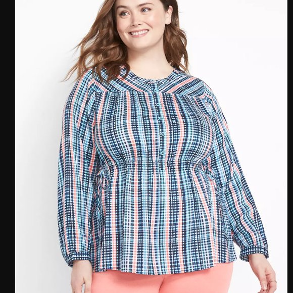 Lane Bryant Tops - Long Sleeve Crew Neck Waist Detail 3x NWT